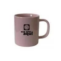 Caneca de porcelana. 300ml Medidas aproximadas: ø 8,5cm x 9,5cm Alt.