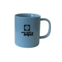 Caneca de porcelana. 300ml Medidas aproximadas: ø 8,5cm x 9,5cm Alt.
