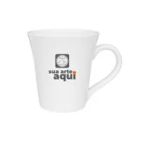 Caneca de porcelana. 330ml Medidas aproximadas: ø 9,5cm x 10,5cm Alt.