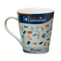 Caneca cônica branca 290ml