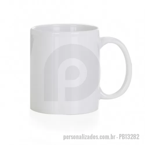 Caneca porcelana personalizada - Caneca cerâmica de 300ml personalizada em sublimação. 