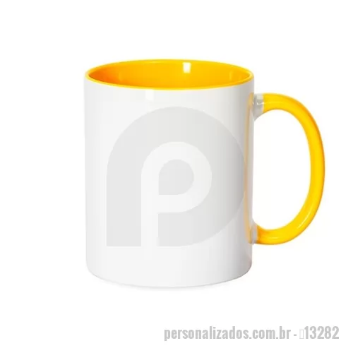 Caneca porcelana personalizada - Caneca Cerâmica 330ml