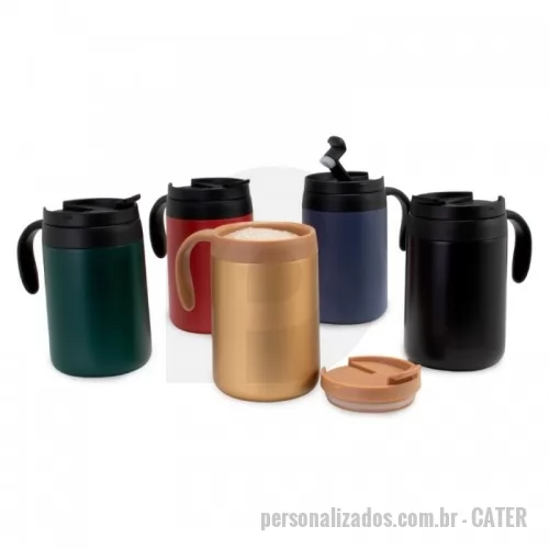 Caneca térmica personalizada - Caneca térmica 550ml