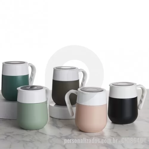 Caneca térmica personalizada - Caneca térmica Personalizada - CN18640 - Caneca Térmica Inox 500ml com Display LED - 153955 - Caneca térmica