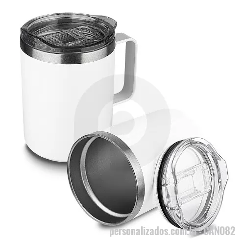 Caneca térmica personalizada - Caneca Metal Térmica Parede Dupla Isolada à Vácuo