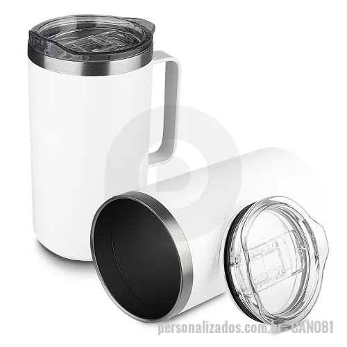 Caneca térmica personalizada - Caneca Metal Térmica Parede Dupla Isolada à Vácuo