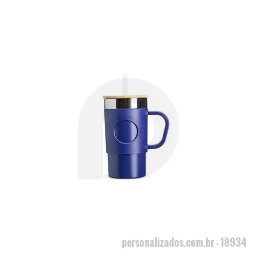 Caneca térmica personalizada - Seja um café quentinho para começar o dia ou um drink gelado para refrescar, nossa caneca térmica de 400ml é a companhia ideal para qualquer momento. Feita em inox 304, conta com detalhes em plástico e uma tampa de bambu, que adiciona um toque susten