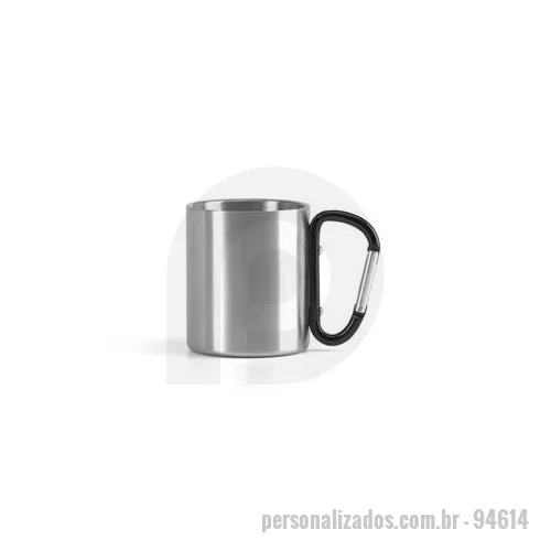 Caneca térmica personalizada - Caneca personalizada é uma caneca diferenciada com o mosquetão na alça, permite que você utilize esse excelente brinde personalizado no escritório ou nas áreas externas, podendo sempre ter ela contigo.