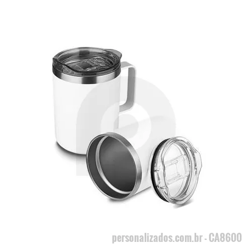 Caneca térmica personalizada - Caneca térmica personalizada com lindo acabamento é o brinde personalizado que todos vão amar receber.