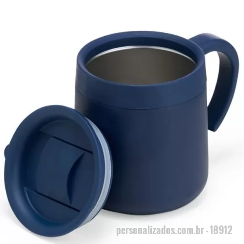 Caneca térmica personalizada - Caneca Térmica Inox 300ml - 9,5 x 12,4 x 27,1 cm