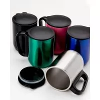 Caneca Inox com Tampa Personalizada