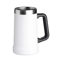 Caneca Metal Térmica com Pegador Plástico