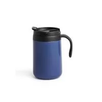 Caneca térmica feita em inox 304 com parede dupla, capacidade de 500ml. Contém tampa com acesso para o bocal, alça plástica e base antiderrapante. Altura : 16 cm Largura : 12,4 cm Peso aproximado g : 296