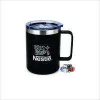 Caneca térmica personalizada em aço inox com capacidade de 360ml. Possui parede dupla para melhor conservação da temperatura das bebidas, tampa transparente com abertura para consumo e acabamento premium fosco. Ideal para brindes corporativos, ações promocionais, eventos, campanhas de marketing, programas de incentivo e presentes empresariais. Ampla área para gravação da logomarca. 