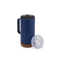 Combinando o brilho do inox ao toque natural da cortiça, esta caneca térmica de 500ml entrega uma presença elegante e funcional para diferentes momentos do dia. Sua estrutura em inox favorece a conservação da bebida, enquanto o fundo em cortiça agreg