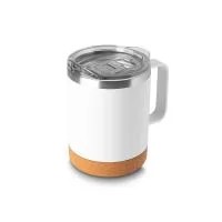 Caneca térmica produzida em aço inox, com capacidade de 350ml e estrutura de parede dupla que contribui para conservar a temperatura da bebida por mais tempo. A tampa transparente possui abertura deslizante para o bocal, permitindo beber com praticid