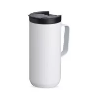 Compacta, funcional e com acabamento moderno, esta caneca térmica de 350ml é ideal para manter bebidas na temperatura desejada com mais praticidade durante a rotina. Produzida em inox com parede dupla e livre de BPA, oferece uma experiência segura e 