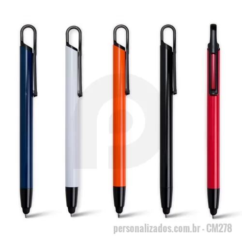 Caneta Laser Point personalizada - Caneta de Metal com Ponteira Touch Personalizada