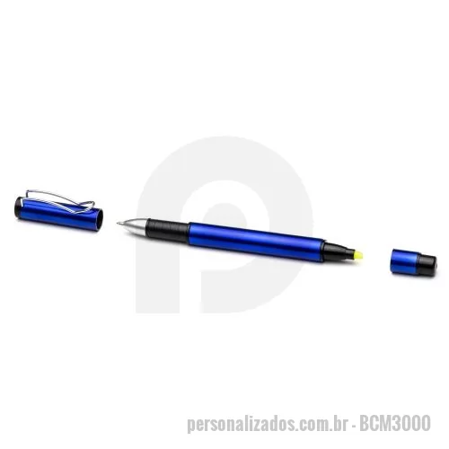 Caneta marca texto personalizada - Caneta Plástica Marca Texto