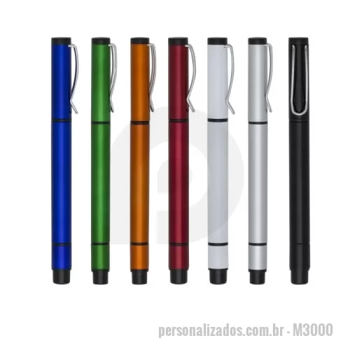 Caneta marca texto personalizada - Caneta Plástica Marca Texto