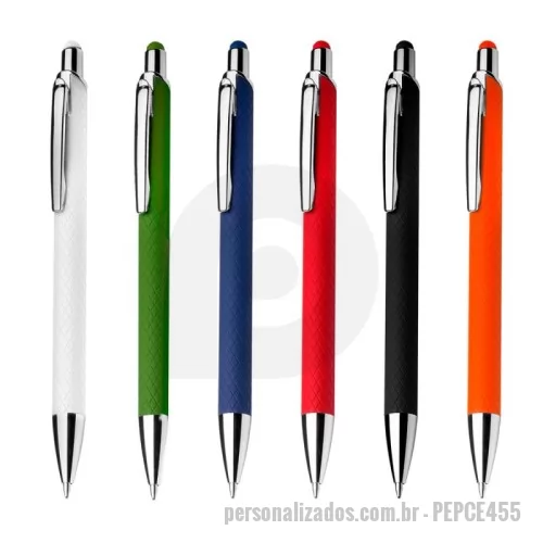Caneta metálica personalizada - Caneta Esferográfica em Alumínio Reciclável Touch Personalizável