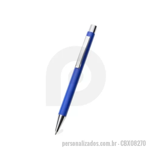 Caneta metálica personalizada - Caneta metálica Personalizada - CBX08270 - Caneta Metálica com Escrita Suave e Design Funcional Elegante e prática, esta caneta metálica é a escolha ideal para o dia a dia, oferecendo uma escrita fluida e precisa em todas as situações. Seu sistema de acionamento por clique proporciona agilidade, enquanto a carga esferográfica azul 1.0 mm garante traços consistentes e confortáveis, seja no trabalho, estudos ou reuniões.  Seu acabamento sofisticado e estrutura leve tornam esta caneta perfeita para quem valoriza funcionalidade com um toque de estilo.  ???? Especificações Técnicas: Altura: 13,5 cm  Largura: 1,4 cm  Peso aproximado: 14 g  Carga: Esferográfica azul 1.0 mm  Acionamento: Clique  Área de gravação (CxL): 3 cm x 0,3 cm - 175897 - Caneta metálica