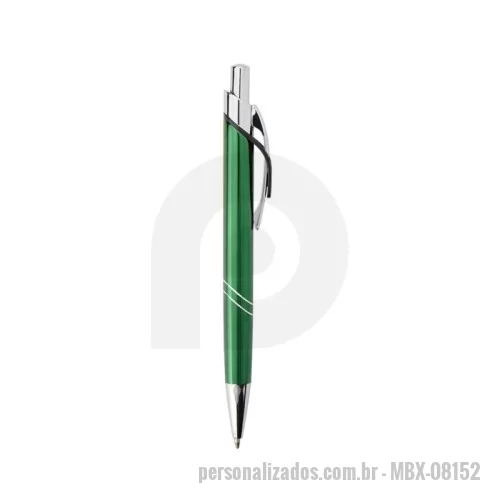 Caneta metálica personalizada - Elegante e funcional, esta caneta metálica é a combinação perfeita de sofisticação e praticidade para o dia a dia. Com acionamento por clique, oferece uma escrita suave e precisa graças à sua carga esferográfica azul de 1.0mm.