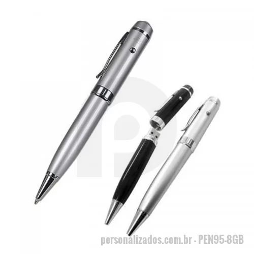 Caneta Pen Drive personalizada - Caneta Pen Drive Personalizada - PEN95-8GB - Caneta Pen Drive 8GB Personalizada - 119525 - Caneta Pen Drive