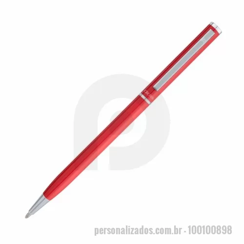 Caneta personalizada - Caneta Crown Hawai Esferográfica Azul Escuro
