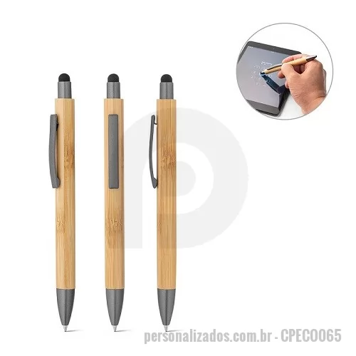 Caneta personalizada - Caneta Ecológica Touch