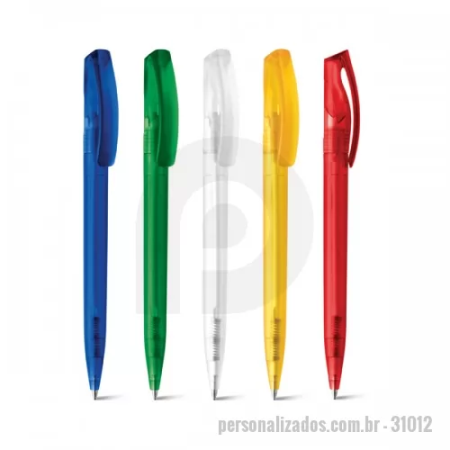 Caneta plástica personalizada - Caneta Esferográfica Plástica