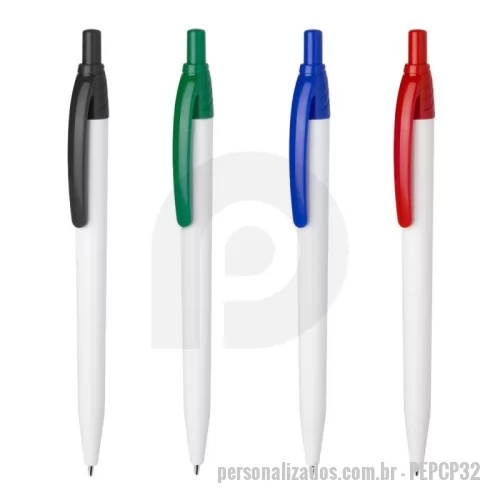 Caneta plástica personalizada - Caneta Plástica Personalizada
