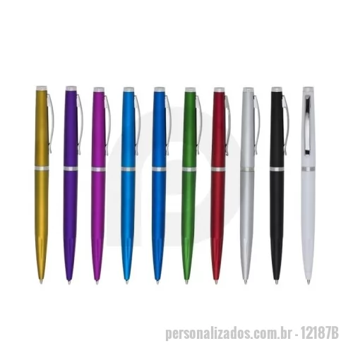 Caneta plástica personalizada - 