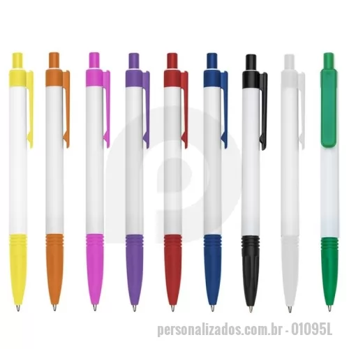 Caneta plástica personalizada - Caneta Plástica