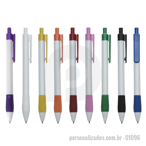 Caneta plástica personalizada -  Caneta Plástica