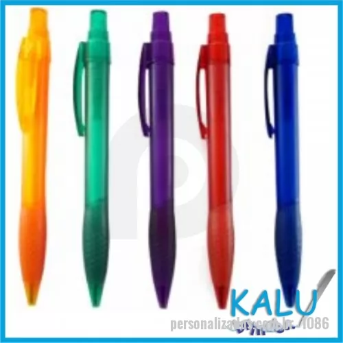 Caneta plástica personalizada - CANETA PLÁSTICA