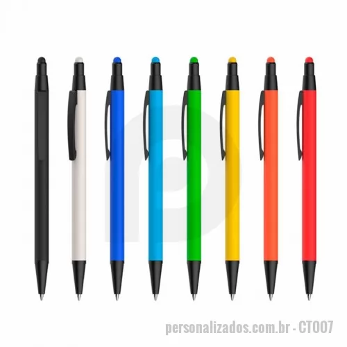 Caneta touch personalizada - CANETA TOUCH EM METAL