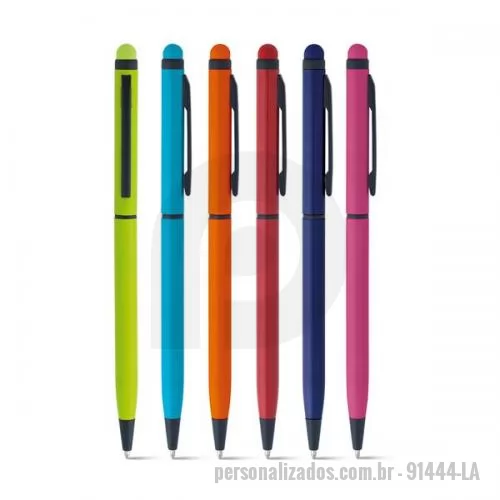 Caneta touch personalizada - CANETA DE METAL COM TOUCH SCREEN
