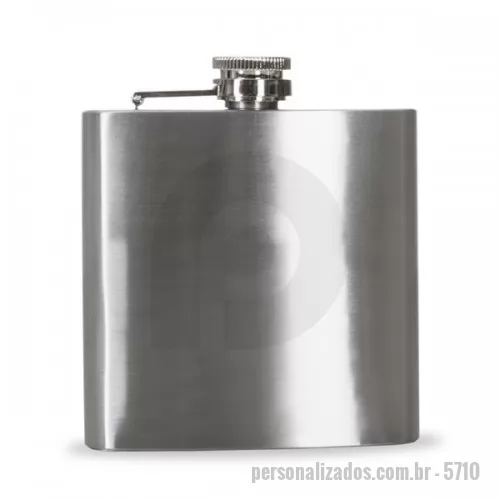 Cantil personalizado - Cantil porta whisky com capacidade de 6oz. Altura : 11,8 cm Largura : 9,5 cm Espessura : 2,1 cm Medidas aproximadas para gravação (CxL): 9 cm x 8 cm Peso aproximado (g): 82