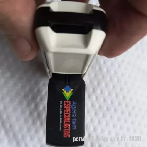 Carimbo personalizado - Carimbo de bolso, ideal para area da saude. Automatico,