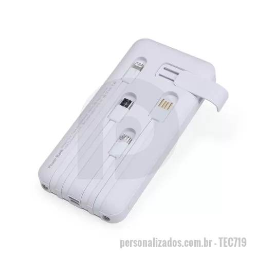 Carregador de pilha personalizado - Carregador Power Bank 10000mAh Personalizado