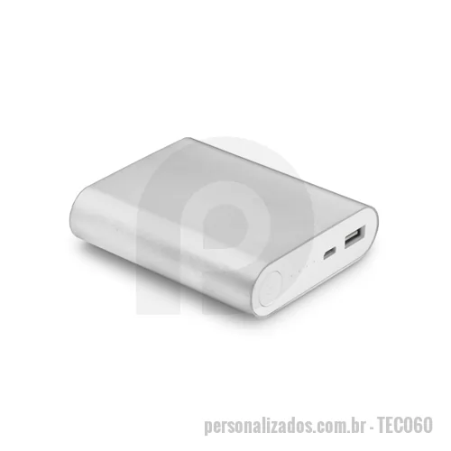 Carregador portátil USB personalizado - Carregador Power Bank bateria 8000 mAh