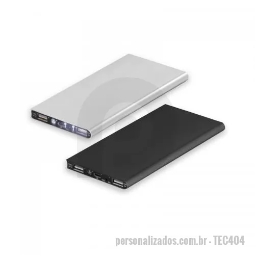 Carregador portátil USB personalizado - Carregador Portátil Power Bank 8000mAH