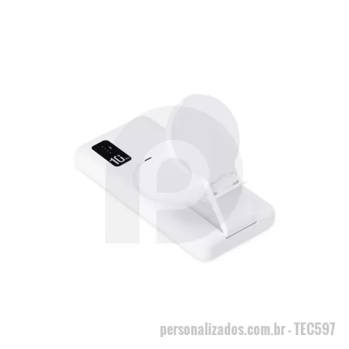 Carregador portátil USB personalizado - Carregador Portátil Power Bank 10000 mAh Personalizado