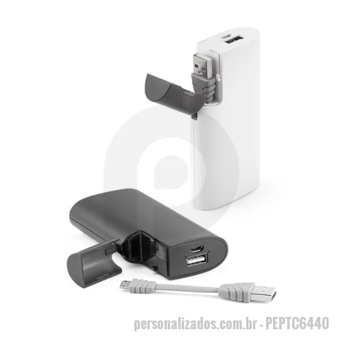 Carregador Wireless personalizado - Carregador Portátil Power Bank 4000mAh personalizado