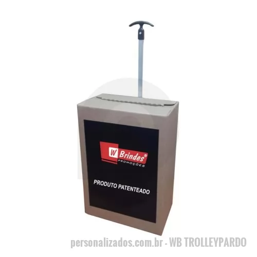 Carrinhos para feiras e eventos personalizado - Carrinhos ECONOMICOS para feiras e eventos em papelão ondulado-PARDO.com haste Unica em aluminio.