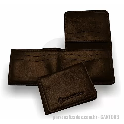 Carteira personalizada - Carteira Couro