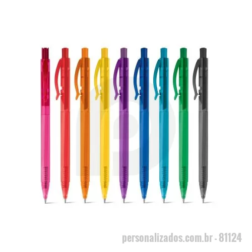 Certificado personalizado - Certificado Personalizado - 81124 - Esferográfica em ABS com acabamento translúcido. Escrita em azul até 1.5 km. Produto certificado de acordo com a portaria Inmetro nº423 de 8/out/2021. ø9 x 141 mm - 179277 - Certificado