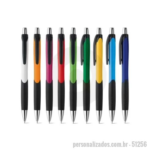 Certificado personalizado - Certificado Personalizado - 51256 - Esferográfica em ABS com grip, acabamento brilhante e ponteira cromada. Escrita em azul até 1.5 km. Produto certificado de acordo com a portaria Inmetro nº423 de 8/out/2021. ø10 x 138 mm - 179458 - Certificado