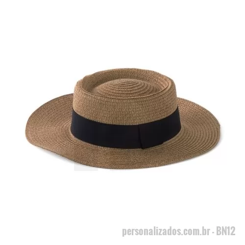 Chapéu dobrável personalizado - Chapéu de Palha Personalizado